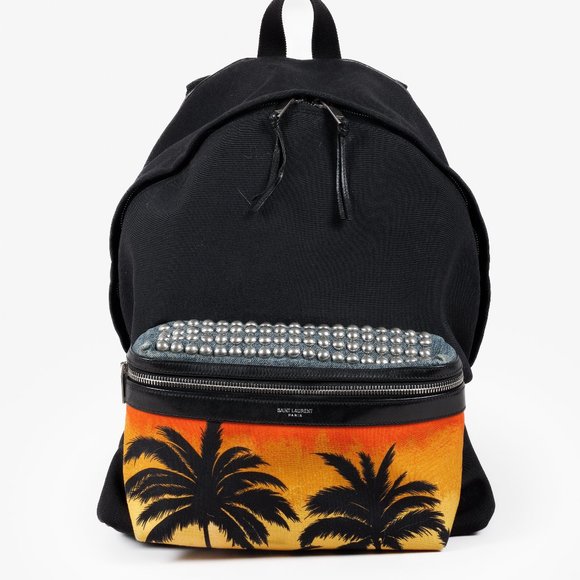 Saint Laurent Sunset and Denim Black City Backpack - Picture 1 of 13